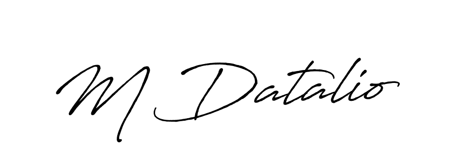 Design your own signature with our free online signature maker. With this signature software, you can create a handwritten (Antro_Vectra_Bolder) signature for name M Datalio. M Datalio signature style 7 images and pictures png