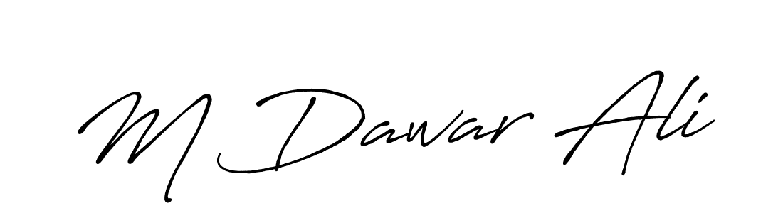 Similarly Antro_Vectra_Bolder is the best handwritten signature design. Signature creator online .You can use it as an online autograph creator for name M Dawar Ali. M Dawar Ali signature style 7 images and pictures png