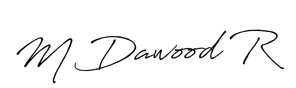 M Dawood R stylish signature style. Best Handwritten Sign (Antro_Vectra_Bolder) for my name. Handwritten Signature Collection Ideas for my name M Dawood R. M Dawood R signature style 7 images and pictures png