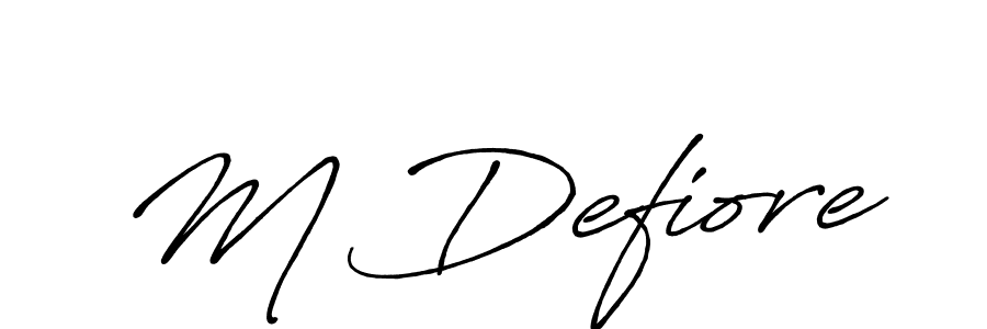 This is the best signature style for the M Defiore name. Also you like these signature font (Antro_Vectra_Bolder). Mix name signature. M Defiore signature style 7 images and pictures png