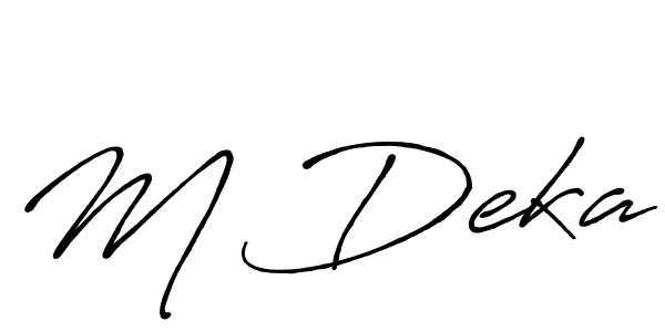 It looks lik you need a new signature style for name M Deka. Design unique handwritten (Antro_Vectra_Bolder) signature with our free signature maker in just a few clicks. M Deka signature style 7 images and pictures png