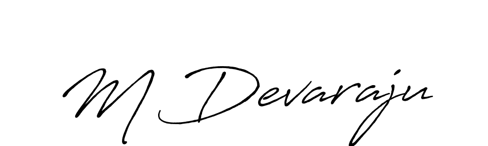 How to make M Devaraju signature? Antro_Vectra_Bolder is a professional autograph style. Create handwritten signature for M Devaraju name. M Devaraju signature style 7 images and pictures png