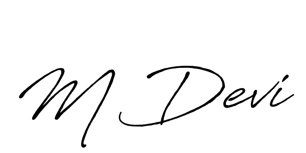 Make a beautiful signature design for name M Devi. Use this online signature maker to create a handwritten signature for free. M Devi signature style 7 images and pictures png