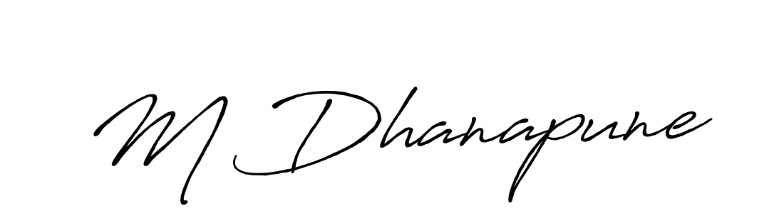 Best and Professional Signature Style for M Dhanapune. Antro_Vectra_Bolder Best Signature Style Collection. M Dhanapune signature style 7 images and pictures png
