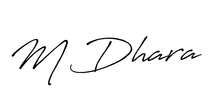 Similarly Antro_Vectra_Bolder is the best handwritten signature design. Signature creator online .You can use it as an online autograph creator for name M Dhara. M Dhara signature style 7 images and pictures png