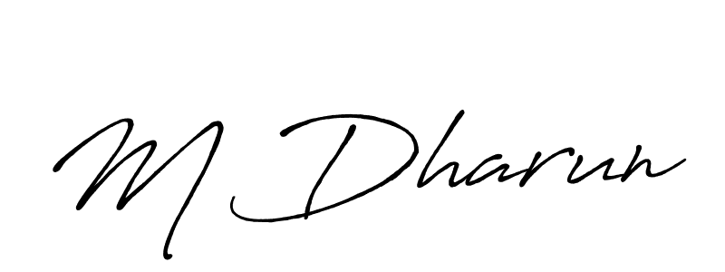 How to Draw M Dharun signature style? Antro_Vectra_Bolder is a latest design signature styles for name M Dharun. M Dharun signature style 7 images and pictures png