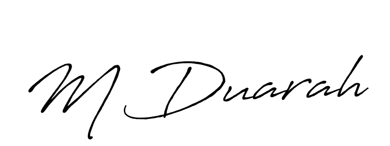 Similarly Antro_Vectra_Bolder is the best handwritten signature design. Signature creator online .You can use it as an online autograph creator for name M Duarah. M Duarah signature style 7 images and pictures png