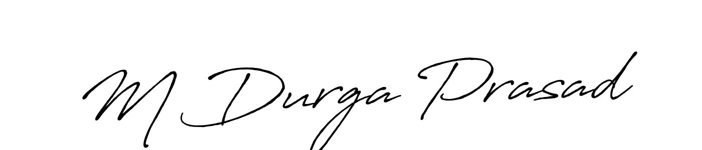 How to make M Durga Prasad signature? Antro_Vectra_Bolder is a professional autograph style. Create handwritten signature for M Durga Prasad name. M Durga Prasad signature style 7 images and pictures png