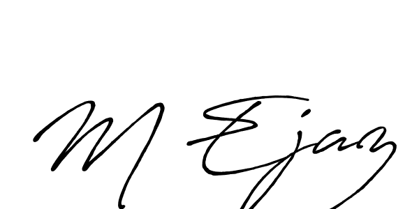 You can use this online signature creator to create a handwritten signature for the name M Ejaz. This is the best online autograph maker. M Ejaz signature style 7 images and pictures png
