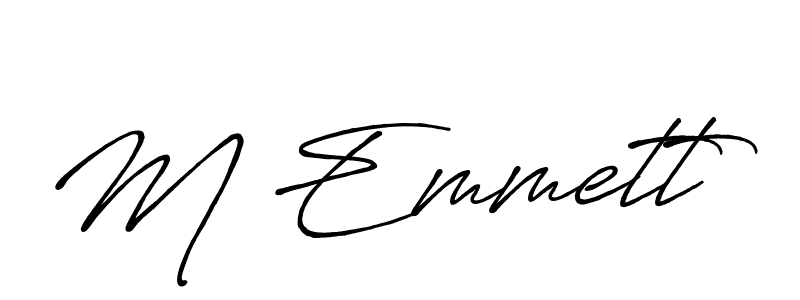 Also we have M Emmett name is the best signature style. Create professional handwritten signature collection using Antro_Vectra_Bolder autograph style. M Emmett signature style 7 images and pictures png