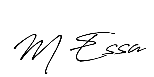 M Essa stylish signature style. Best Handwritten Sign (Antro_Vectra_Bolder) for my name. Handwritten Signature Collection Ideas for my name M Essa. M Essa signature style 7 images and pictures png