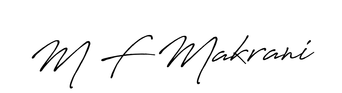 Similarly Antro_Vectra_Bolder is the best handwritten signature design. Signature creator online .You can use it as an online autograph creator for name M F Makrani. M F Makrani signature style 7 images and pictures png