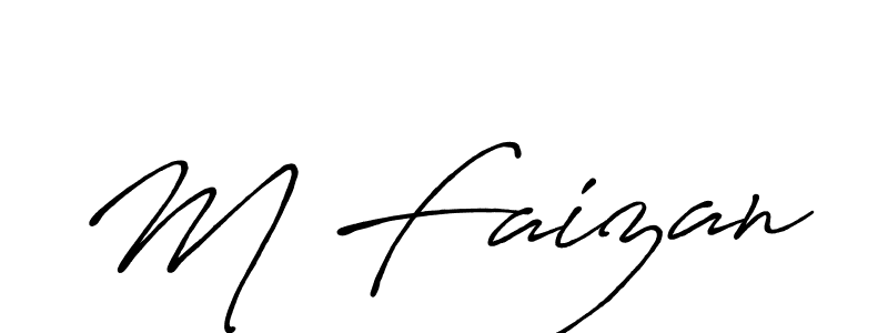 Make a beautiful signature design for name M Faizan. Use this online signature maker to create a handwritten signature for free. M Faizan signature style 7 images and pictures png