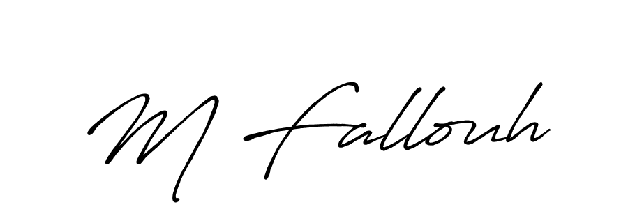 How to Draw M Fallouh signature style? Antro_Vectra_Bolder is a latest design signature styles for name M Fallouh. M Fallouh signature style 7 images and pictures png