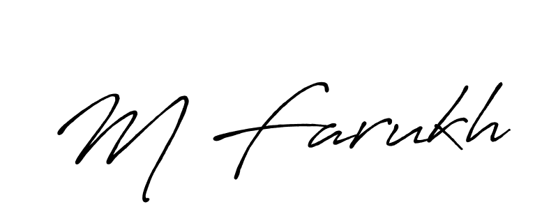 The best way (Antro_Vectra_Bolder) to make a short signature is to pick only two or three words in your name. The name M Farukh include a total of six letters. For converting this name. M Farukh signature style 7 images and pictures png