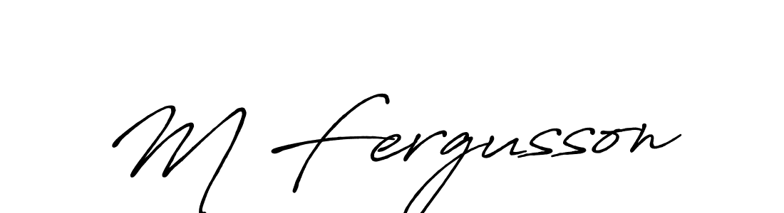How to make M Fergusson signature? Antro_Vectra_Bolder is a professional autograph style. Create handwritten signature for M Fergusson name. M Fergusson signature style 7 images and pictures png