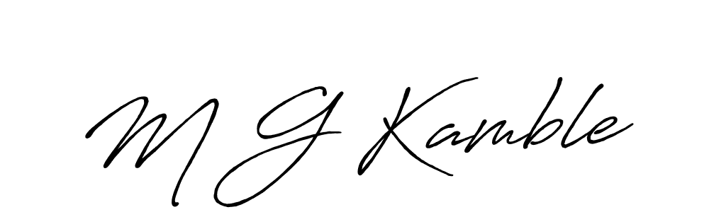 Here are the top 10 professional signature styles for the name M G Kamble. These are the best autograph styles you can use for your name. M G Kamble signature style 7 images and pictures png