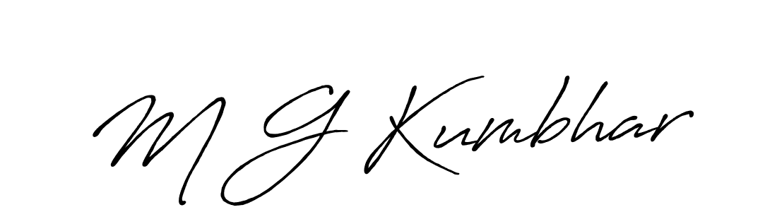 You can use this online signature creator to create a handwritten signature for the name M G Kumbhar. This is the best online autograph maker. M G Kumbhar signature style 7 images and pictures png