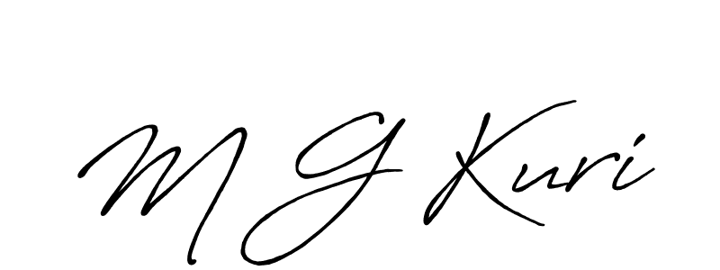 Also we have M G Kuri name is the best signature style. Create professional handwritten signature collection using Antro_Vectra_Bolder autograph style. M G Kuri signature style 7 images and pictures png