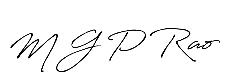 How to make M G P Rao signature? Antro_Vectra_Bolder is a professional autograph style. Create handwritten signature for M G P Rao name. M G P Rao signature style 7 images and pictures png