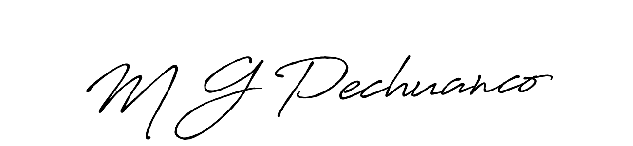 Here are the top 10 professional signature styles for the name M G Pechuanco. These are the best autograph styles you can use for your name. M G Pechuanco signature style 7 images and pictures png