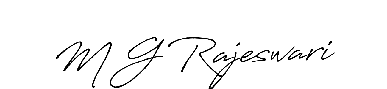 How to make M G Rajeswari signature? Antro_Vectra_Bolder is a professional autograph style. Create handwritten signature for M G Rajeswari name. M G Rajeswari signature style 7 images and pictures png