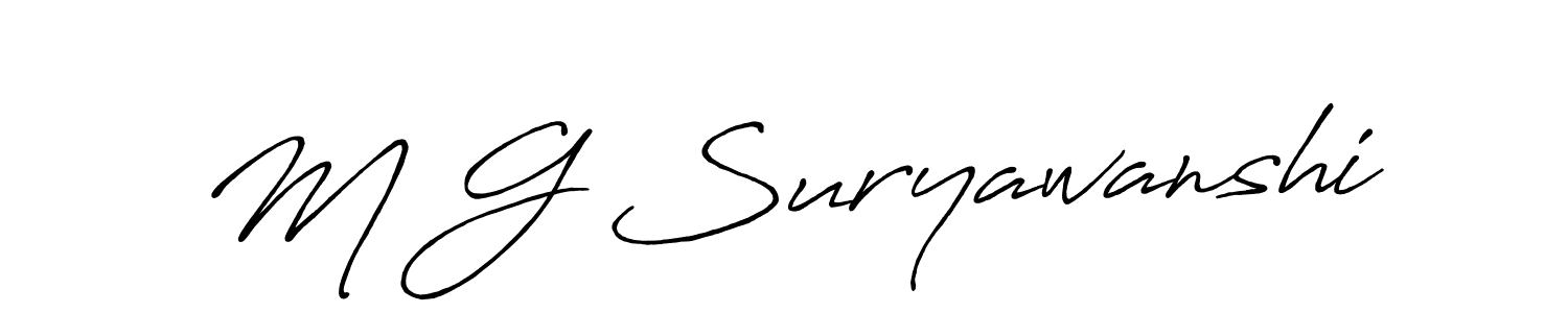 Once you've used our free online signature maker to create your best signature Antro_Vectra_Bolder style, it's time to enjoy all of the benefits that M G Suryawanshi name signing documents. M G Suryawanshi signature style 7 images and pictures png