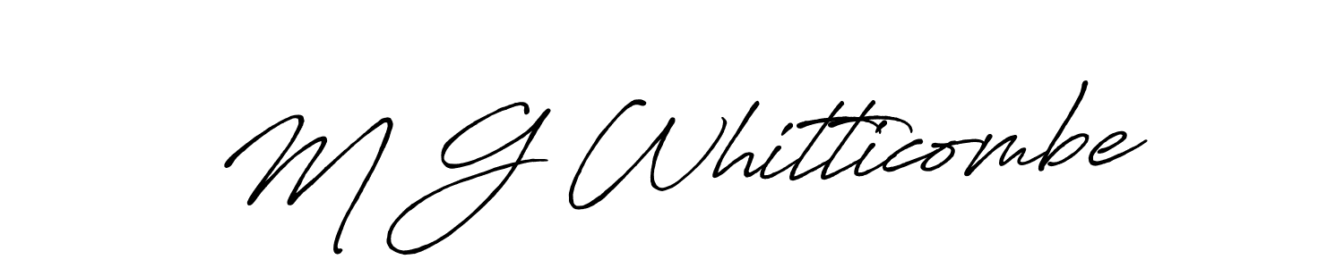 Also You can easily find your signature by using the search form. We will create M G Whitticombe name handwritten signature images for you free of cost using Antro_Vectra_Bolder sign style. M G Whitticombe signature style 7 images and pictures png