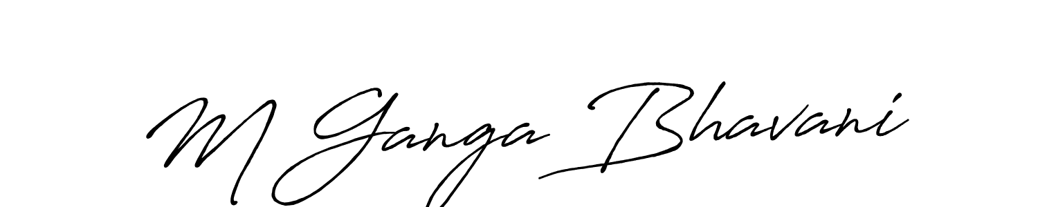 Make a beautiful signature design for name M Ganga Bhavani. Use this online signature maker to create a handwritten signature for free. M Ganga Bhavani signature style 7 images and pictures png
