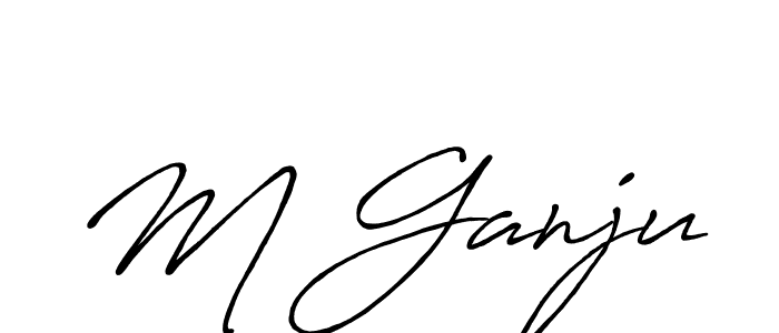 You should practise on your own different ways (Antro_Vectra_Bolder) to write your name (M Ganju) in signature. don't let someone else do it for you. M Ganju signature style 7 images and pictures png