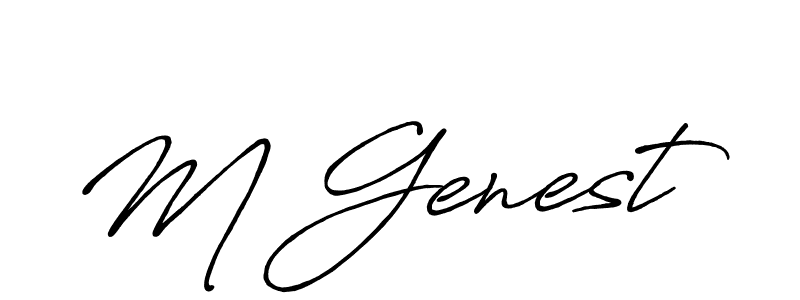 Antro_Vectra_Bolder is a professional signature style that is perfect for those who want to add a touch of class to their signature. It is also a great choice for those who want to make their signature more unique. Get M Genest name to fancy signature for free. M Genest signature style 7 images and pictures png