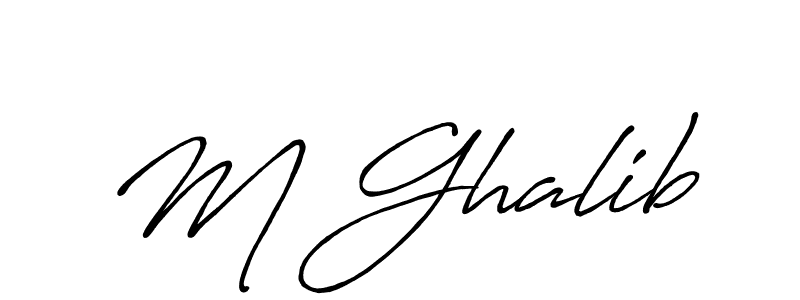 It looks lik you need a new signature style for name M Ghalib. Design unique handwritten (Antro_Vectra_Bolder) signature with our free signature maker in just a few clicks. M Ghalib signature style 7 images and pictures png