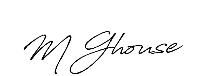 Once you've used our free online signature maker to create your best signature Antro_Vectra_Bolder style, it's time to enjoy all of the benefits that M Ghouse name signing documents. M Ghouse signature style 7 images and pictures png