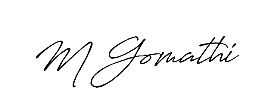 Once you've used our free online signature maker to create your best signature Antro_Vectra_Bolder style, it's time to enjoy all of the benefits that M Gomathi name signing documents. M Gomathi signature style 7 images and pictures png