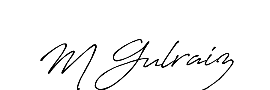 Antro_Vectra_Bolder is a professional signature style that is perfect for those who want to add a touch of class to their signature. It is also a great choice for those who want to make their signature more unique. Get M Gulraiz name to fancy signature for free. M Gulraiz signature style 7 images and pictures png