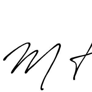 The best way (Antro_Vectra_Bolder) to make a short signature is to pick only two or three words in your name. The name M H include a total of six letters. For converting this name. M H signature style 7 images and pictures png