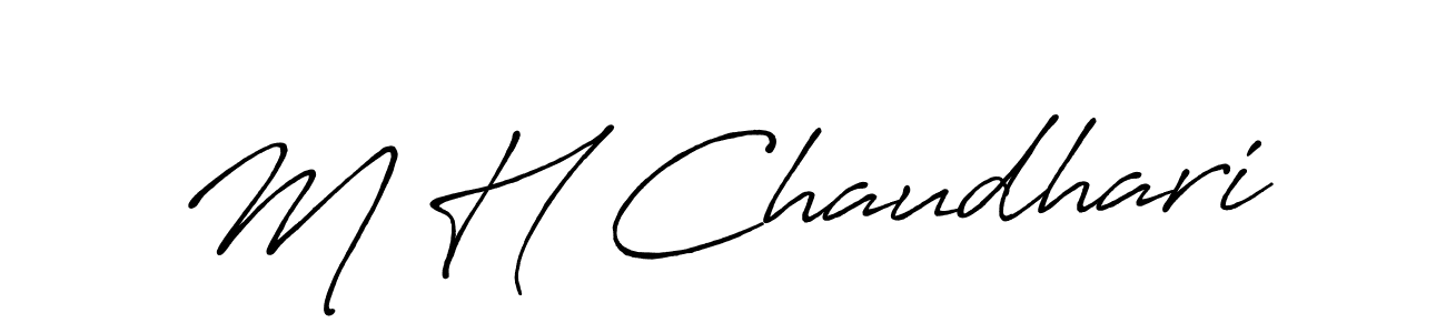 Also You can easily find your signature by using the search form. We will create M H Chaudhari name handwritten signature images for you free of cost using Antro_Vectra_Bolder sign style. M H Chaudhari signature style 7 images and pictures png