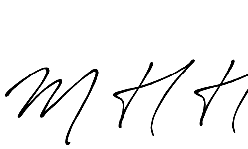 Check out images of Autograph of M H H name. Actor M H H Signature Style. Antro_Vectra_Bolder is a professional sign style online. M H H signature style 7 images and pictures png