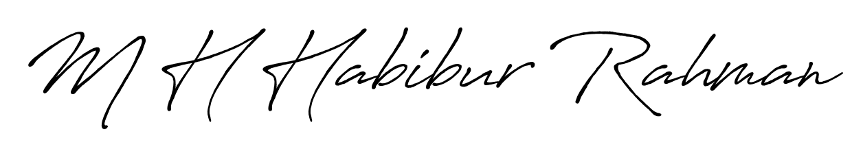 How to Draw M H Habibur Rahman signature style? Antro_Vectra_Bolder is a latest design signature styles for name M H Habibur Rahman. M H Habibur Rahman signature style 7 images and pictures png