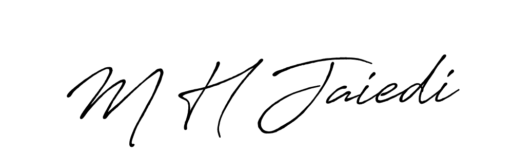 It looks lik you need a new signature style for name M H Jaiedi. Design unique handwritten (Antro_Vectra_Bolder) signature with our free signature maker in just a few clicks. M H Jaiedi signature style 7 images and pictures png