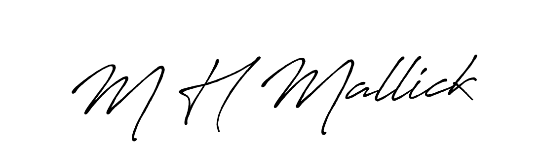 Once you've used our free online signature maker to create your best signature Antro_Vectra_Bolder style, it's time to enjoy all of the benefits that M H Mallick name signing documents. M H Mallick signature style 7 images and pictures png