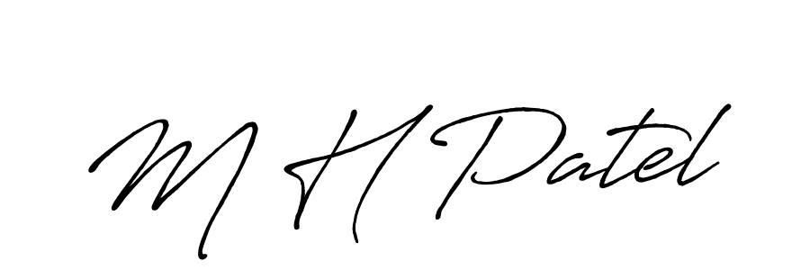 Similarly Antro_Vectra_Bolder is the best handwritten signature design. Signature creator online .You can use it as an online autograph creator for name M H Patel. M H Patel signature style 7 images and pictures png