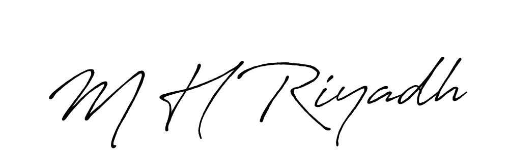 Once you've used our free online signature maker to create your best signature Antro_Vectra_Bolder style, it's time to enjoy all of the benefits that M H Riyadh name signing documents. M H Riyadh signature style 7 images and pictures png