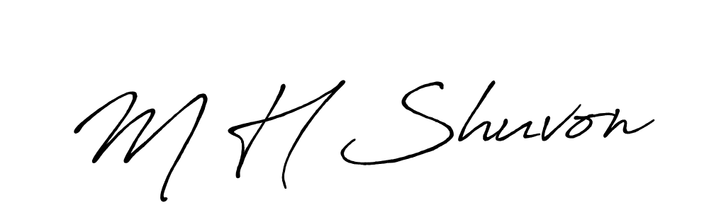 Once you've used our free online signature maker to create your best signature Antro_Vectra_Bolder style, it's time to enjoy all of the benefits that M H Shuvon name signing documents. M H Shuvon signature style 7 images and pictures png