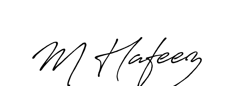 Also we have M Hafeez name is the best signature style. Create professional handwritten signature collection using Antro_Vectra_Bolder autograph style. M Hafeez signature style 7 images and pictures png