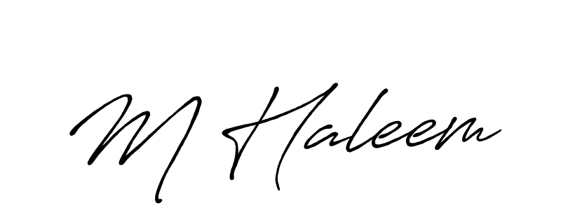 Antro_Vectra_Bolder is a professional signature style that is perfect for those who want to add a touch of class to their signature. It is also a great choice for those who want to make their signature more unique. Get M Haleem name to fancy signature for free. M Haleem signature style 7 images and pictures png