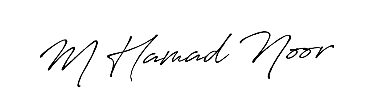 How to make M Hamad Noor signature? Antro_Vectra_Bolder is a professional autograph style. Create handwritten signature for M Hamad Noor name. M Hamad Noor signature style 7 images and pictures png