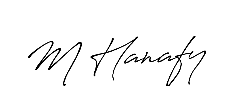 Also You can easily find your signature by using the search form. We will create M Hanafy name handwritten signature images for you free of cost using Antro_Vectra_Bolder sign style. M Hanafy signature style 7 images and pictures png