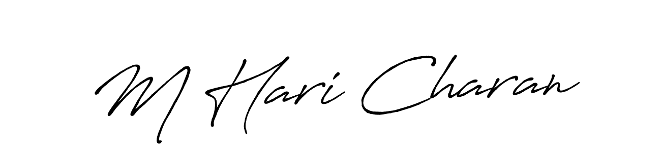 How to Draw M Hari Charan signature style? Antro_Vectra_Bolder is a latest design signature styles for name M Hari Charan. M Hari Charan signature style 7 images and pictures png