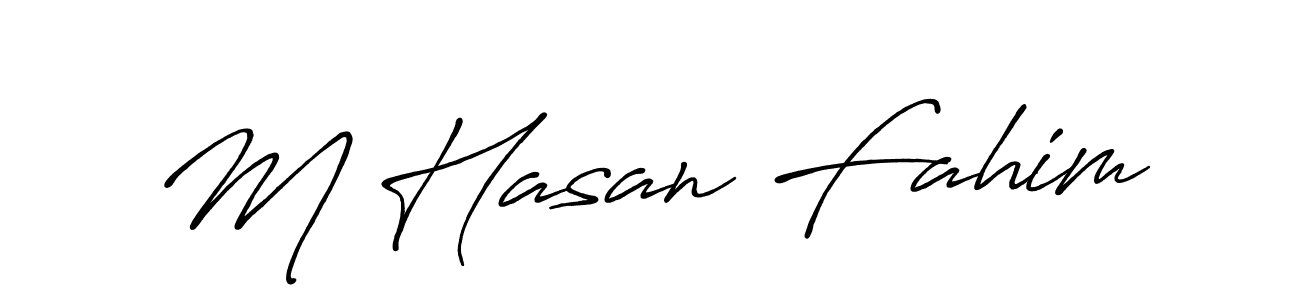 Make a beautiful signature design for name M Hasan Fahim. Use this online signature maker to create a handwritten signature for free. M Hasan Fahim signature style 7 images and pictures png